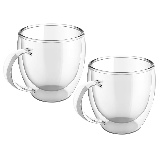 EMERGE Double Walled Thermal Insulated Mugs 150ML Pack of 6