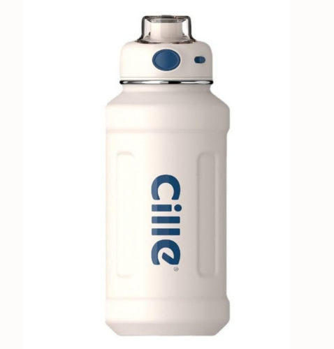 EMERGE Stainless Steel BPA Free Sports Water Bottle 950ML (White)