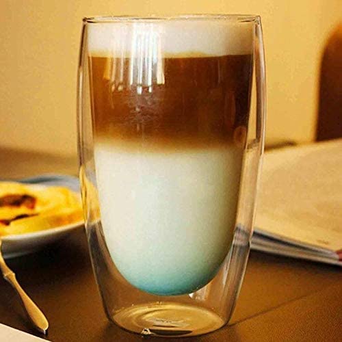 EMERGE Double Wall Transparent Clear, 350 ML - Pack Of 2 Glasses