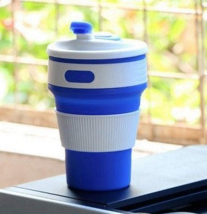 EMERGE Collapsible Travel Coffee Mug 350 ML (Blue)