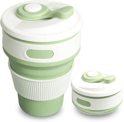 EMERGE Collapsible Travel Coffee Mug 350 ML (Green)