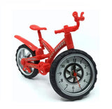 EMERGE Miniature Bicycle Bike Shape Alarm Clock | Bicycle Clock Decor Gift (Red)