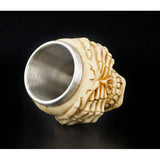 EMERGE Skull Short Glass Stainless Steel 2 Ounce