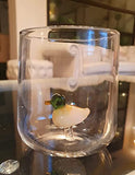 EMERGE Duck Sakura Cute Mug Coffee Tea Cup 250 ml(1 Piece, Transparent) Special Unique Mug