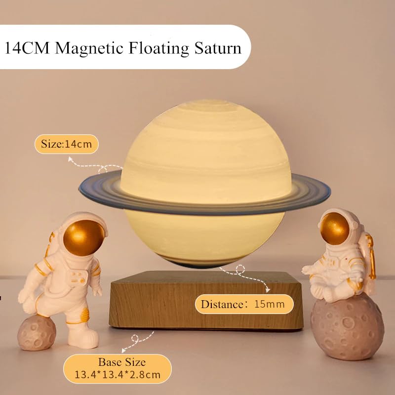 EMERGE 3D Magnetic Levitation Lamp Night Light Touch Rotating Led Luna Floating Night Lamp