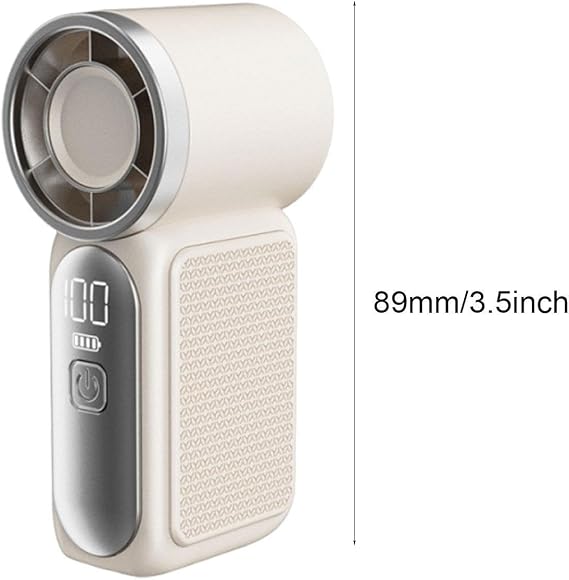 Emerge Micro Turbo Handheld Fan: Ultra-Compact 100-Speed Pocket Cooler