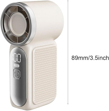 Emerge Micro Turbo Handheld Fan: Ultra-Compact 100-Speed Pocket Cooler