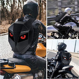 Emerge LED Display Laptop Bag, Motorcycle Hard Shell Backpack, Waterproof Backpack with Programmable and Color Screen, DIY Smart LED Display, Travel Backpack for Men.
