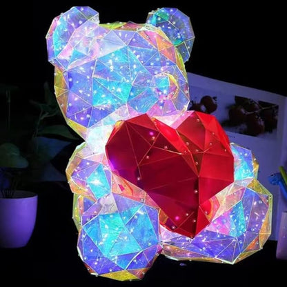 EMERGE 3D LED Light Bear Heart for Valentine's Day, Anniversary, Wedding