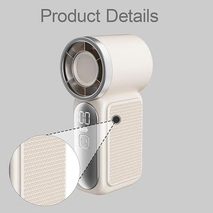 Emerge Micro Turbo Handheld Fan: Ultra-Compact 100-Speed Pocket Cooler
