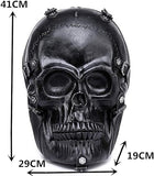 Skull Backpack Waterproof Silicone Embossed Ghost Head -Black Colour