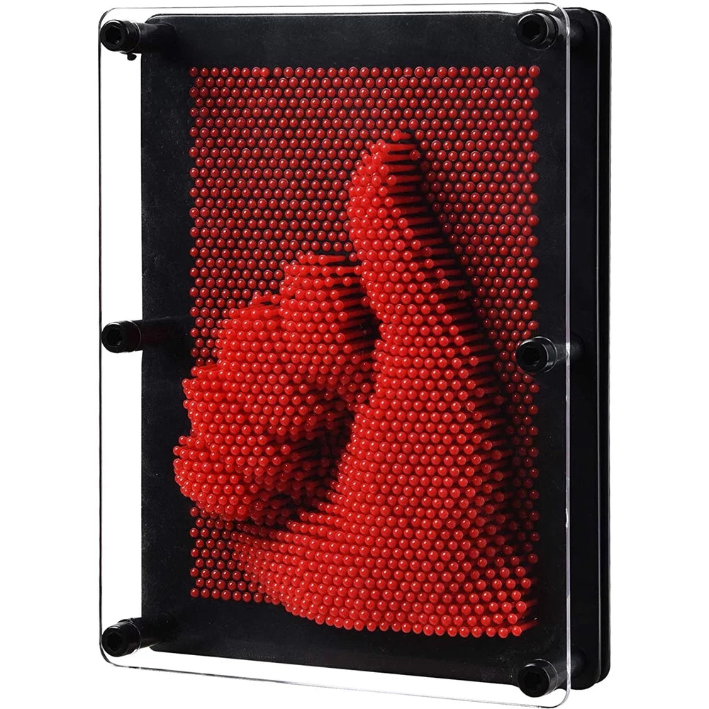 Emerge Pin Art Sculpture Impression 3D Toy (Red) – Emergestores