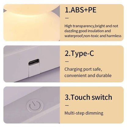 EMERGE PebbleGlow Rechargeable LED Table Lamp