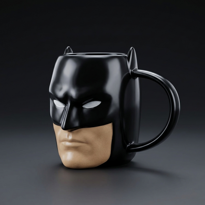 3D Batman Sculpted Ceramic Coffee Mug | Novelty Collector Cup