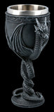 EMERGE Goblet Winged Double Dragon Snake Stainless Steel Wine Glass 200ml