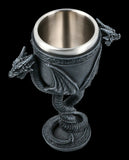 EMERGE Goblet Winged Double Dragon Snake Stainless Steel Wine Glass 200ml