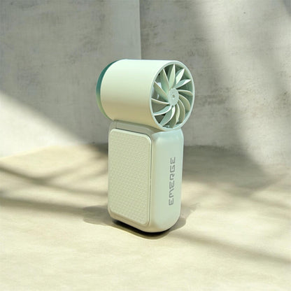 Emerge Micro Turbo Handheld Fan: Ultra-Compact 100-Speed Pocket Cooler