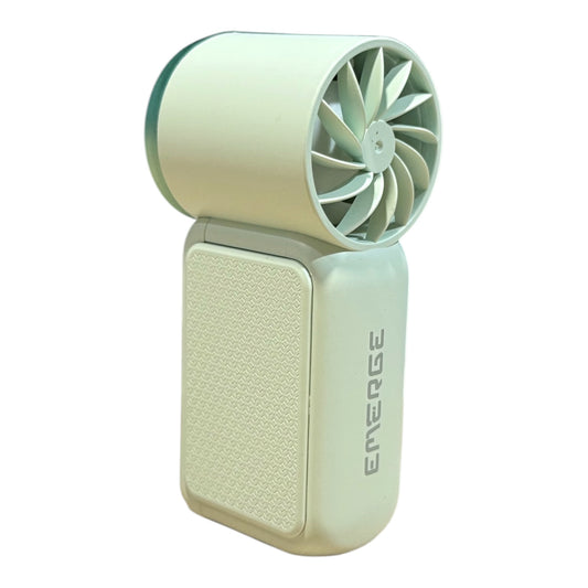 Emerge Micro Turbo Handheld Fan: Ultra-Compact 100-Speed Pocket Cooler