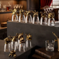 Golden Animal Head Shot Glass Set – Luxury 12-Piece Collection