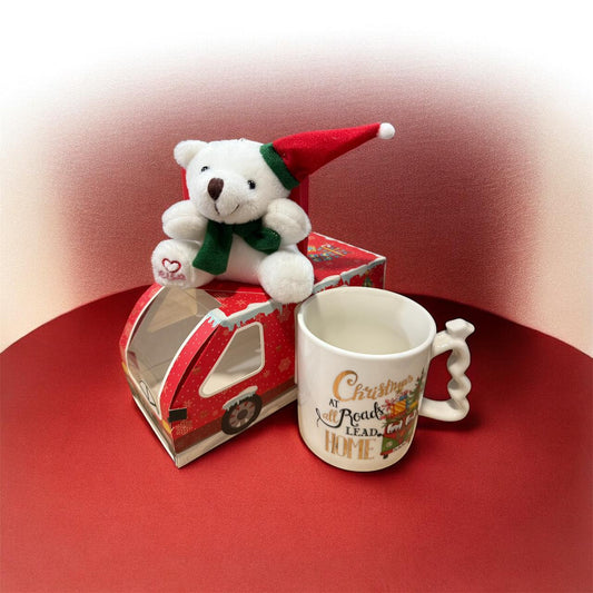 EMERGE Christmas Mug &amp; Teddy Gift Set