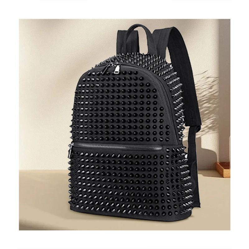 EMERGE Leather Travel Backpack For Casual Style Black Emergestores