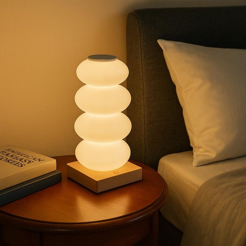 EMERGE PebbleGlow Rechargeable LED Table Lamp