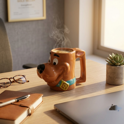 Scooby-Doo 3D Sculpted Ceramic Coffee Mug | Novelty Character Mug