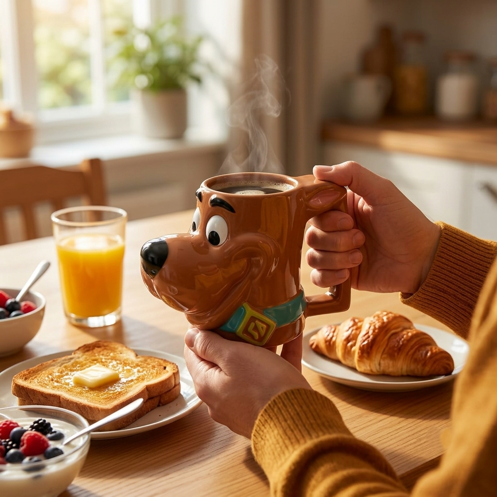 Scooby-Doo 3D Sculpted Ceramic Coffee Mug | Novelty Character Mug