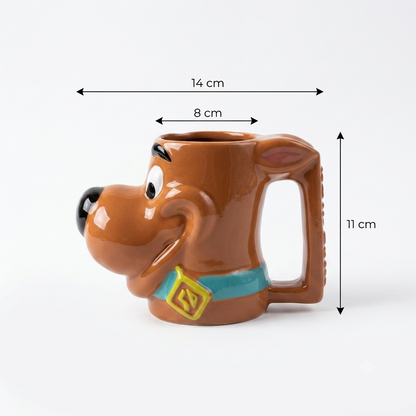 Scooby-Doo 3D Sculpted Ceramic Coffee Mug | Novelty Character Mug