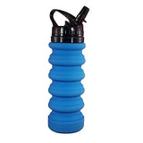 Emerge Folding Silicone Water Bottle 300-500 ML (Blue)