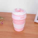 EMERGE Collapsible Travel Coffee Mug 350 ML- 87 * 87 * 140 MM (Light Pink)