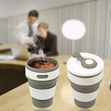EMERGE Collapsible Travel Coffee Mug 350 ML- 87 * 87 * 140 MM (Grey)