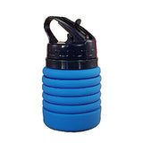 Emerge Folding Silicone Water Bottle 300-500 ML (Blue)