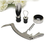 Emerge Wine Bottle Cork Opener Stopper Pourer Cutter Set