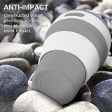 EMERGE Collapsible Travel Coffee Mug 350 ML- 87 * 87 * 140 MM (Grey)