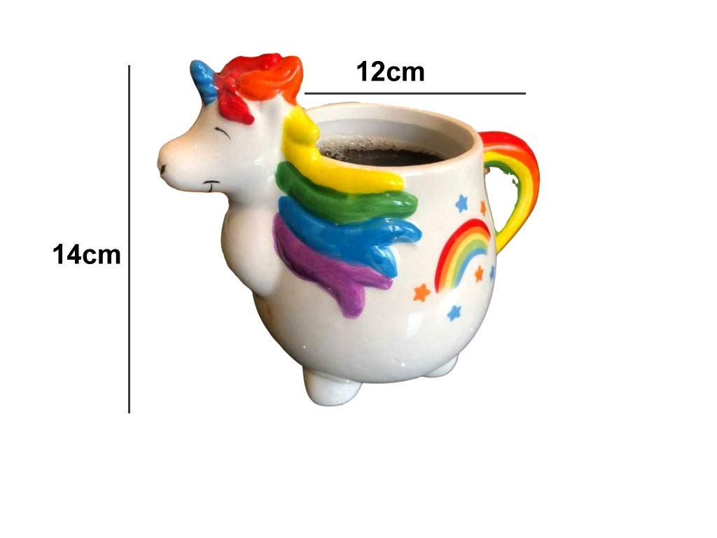 EMERGE Sculpted Rainbow Ceramic 3D Coffee Mugs