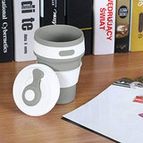 EMERGE Collapsible Travel Coffee Mug 350 ML- 87 * 87 * 140 MM (Grey)