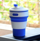 EMERGE Collapsible Travel Coffee Mug 350 ML- 87 * 87 * 140 MM (Blue)