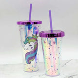 Emerge Plastic Tumbler with Lid - Multicolour, 500ml