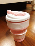 EMERGE Collapsible Travel Coffee Mug 350 ML- 87 * 87 * 140 MM (Light Pink)