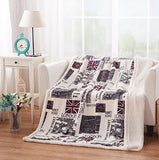 Emerge Soft White Blankets Machine Washable (160x130 cm)