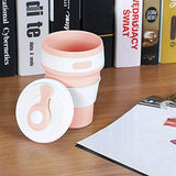 EMERGE Collapsible Travel Coffee Mug 350 ML- 87 * 87 * 140 MM (Light Pink)