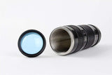 Emerge Camera Lens Coffee Mug, Stainless Steel,Black