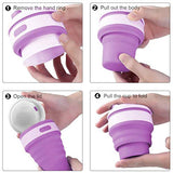 EMERGE Collapsible Travel Coffee Mug 350 ML- 87 * 87 * 140 MM (Purple)