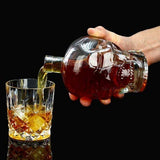 Emerge Crystal Skull Head Vodka Bottle Wine Vodka Decanter (550 ML - Empty)
