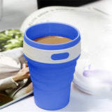 EMERGE Collapsible Travel Coffee Mug 350 ML- 87 * 87 * 140 MM (Blue)