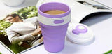 EMERGE Collapsible Travel Coffee Mug 350 ML- 87 * 87 * 140 MM (Purple)