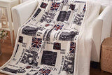 Emerge Soft White Blankets Machine Washable (160x130 cm)