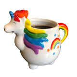 EMERGE Sculpted Rainbow Ceramic 3D Coffee Mugs