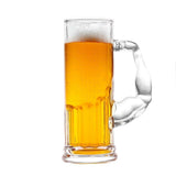 Emerge Muscle Beer Mug Large 610 ml Set of 2 Pcs, Muscle Arm Handle
